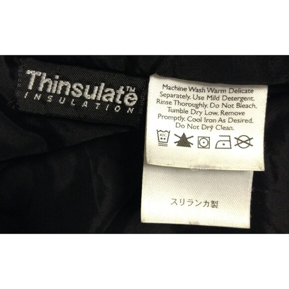 Eddie Bauer Weatheredge Jacket Men L Khaki Thinsulate Nylon Zip Cargo Barn Chore - Picture 9 of 9